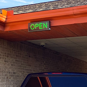 open sign image