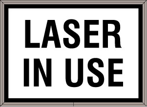 LASER IN USE Image